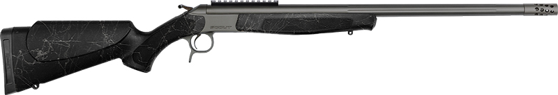 CVA SCOUT TD 350 LEGEND 20" - W/RAIL TUNGSTEN/BLK WEB