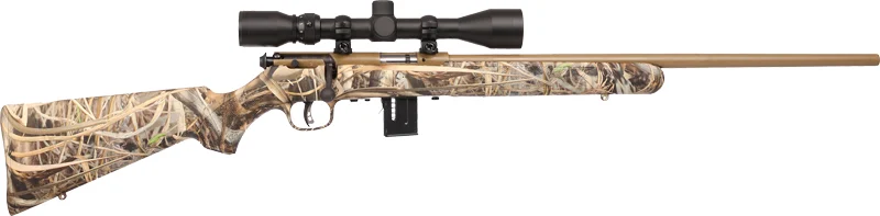 SAVAGE 93 XP CAMO 22WMR 21" - W/3-9X40 COYOTE/EVO BRUSH CAMO