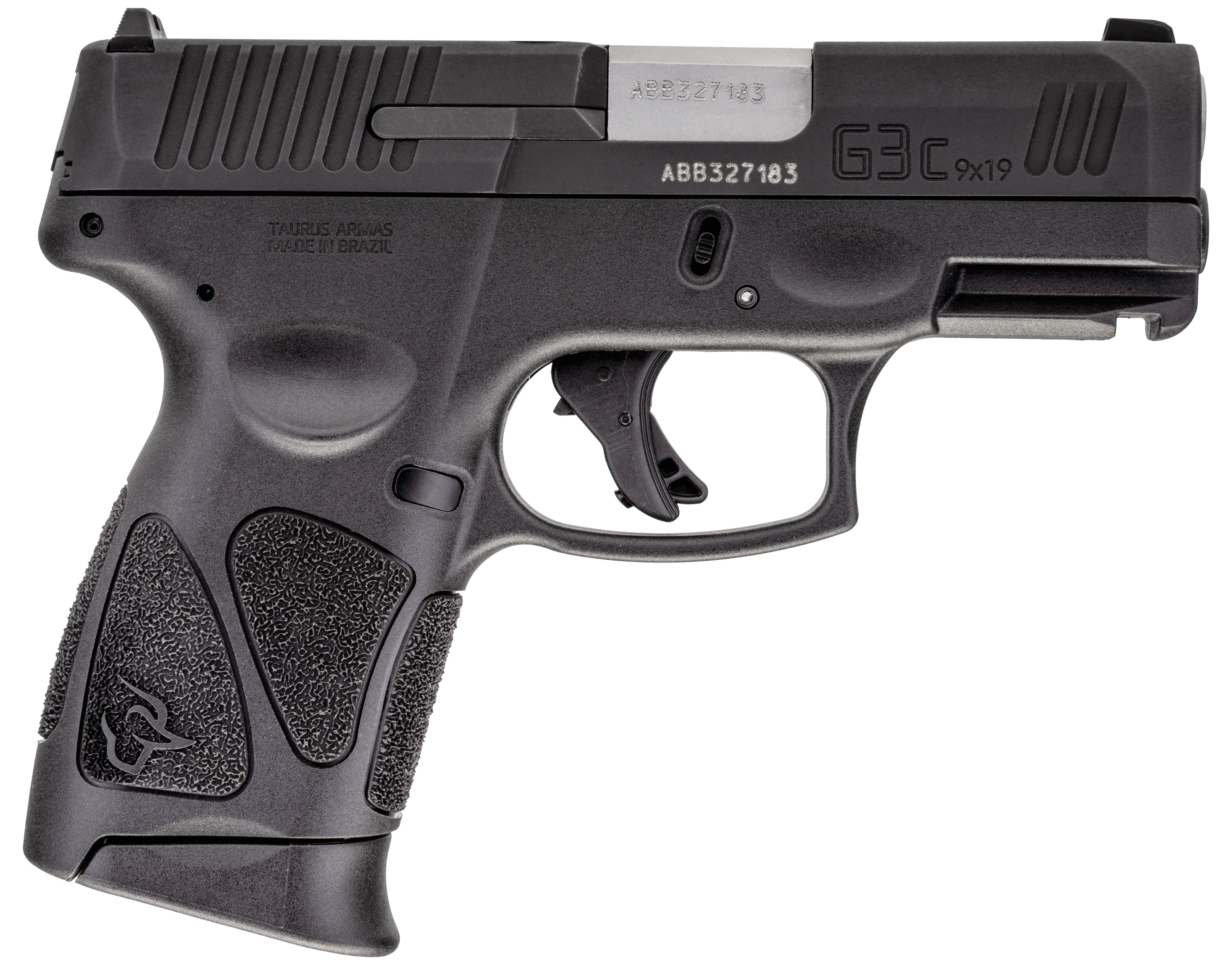 TAURUS G3C 9MM BK/BK 3.2" 12+1 2 MAGS