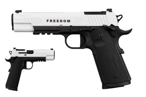 SIG SAUER 1911 X Freedom two-tone .45 ACP 5-inch optic-ready pistol with G10 grips