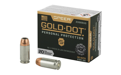 Speer Gold Dot Personal Protection .45 ACP 230 gr JHP 20-round box