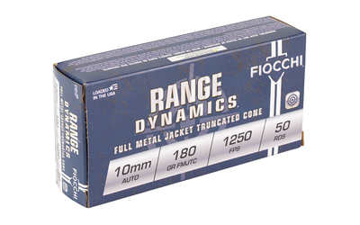 Fiocchi Range Dynamics 10mm 180gr FMJTC ammunition box