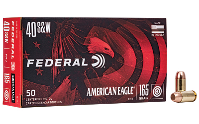 Federal American Eagle .40 S&W 165 gr FMJ 50 round box