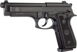 Taurus PT92 9mm pistol with 5-inch barrel, black finish and two 17-round magazines