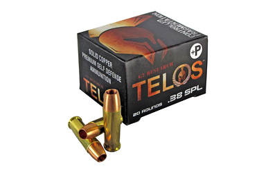 G2 Research Telos .38 Special +P 105gr fracturing copper hollow point 20-round box