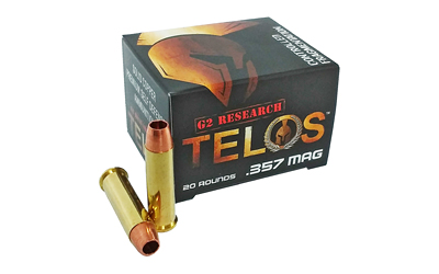 G2 Research Telos .357 Magnum 105Gr 20-round box — copper nonlead handgun ammunition