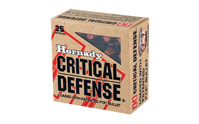 Hornady Critical Defense 9mm Luger 115gr FTX 25-round box product image