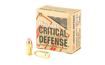 Hornady Critical Defense 9x18mm Makarov FTX 25 round box