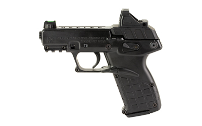 KelTec P17 .22 LR pistol in black with Viridian RFX-11 optic and holster