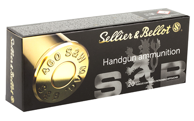 Sellier & Bellot .460 S&W Magnum 255 grain ammunition 20 round box