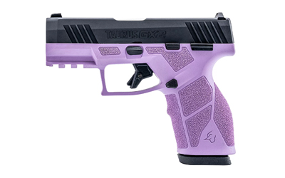 Taurus GX2 9mm compact pistol light purple frame black slide two 10-round magazines
