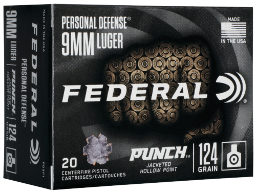 Federal Premium Punch 9mm 124gr JHP 20rd box