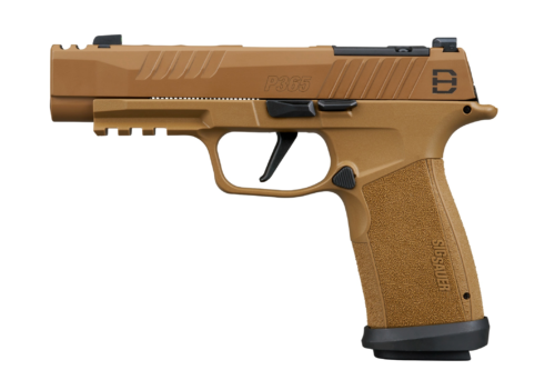 Sig Sauer P365 DH3 P365XF 9mm 3.7 inch Coyote Cerakote pistol with optic-ready slide